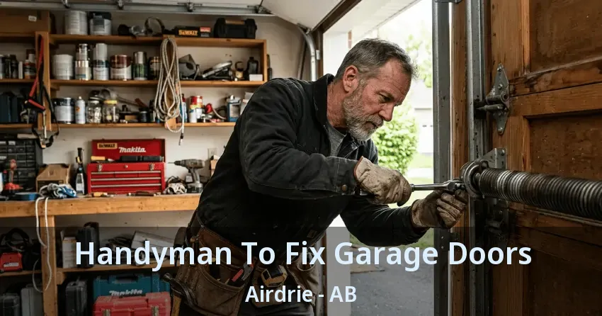Handyman To Fix Garage Doors Airdrie - AB Handyman To Fix Garage Doors Airdrie - AB